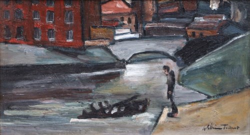 Lot 424 - William Turner, Knot Mill, Manchester, oil.