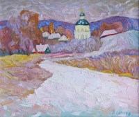 Lot 457 - Pavel Lazarev, First Snow, oil.