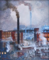 Lot 470 - Atherton, Industrial landscape, oil.