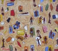 Lot 477 - Stephanie Dingle, Bondi Beach, oil.