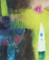 Lot 513 - Caroline Bailey, Still Life with Tulips, mixed media.