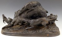 Lot 600 - Reproduction cast copy of P.J. Mene's dogs.