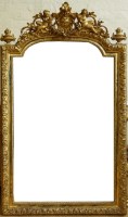 Lot 632 - Gilt wall mirror.