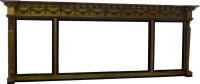 Lot 638 - Early 19th century gesso over mantel mirror.