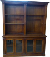 Lot 656 - Double bookcase.