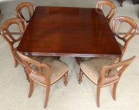 Lot 679 - 19th century mahogany tilt-top table and six