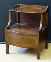 Lot 682 - George III mahogany commode.