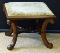 Lot 683 - Victorian rosewood stool.