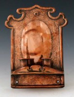Lot 19 - Copper double wall sconce