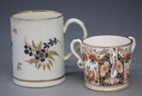 Lot 88 - Worcester mug and a Derby tyg.