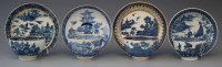 Lot 102 - Four Caughley teabowls and saucers