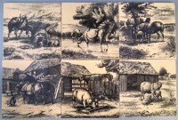 Lot 126 - Set of six Minton tiles.