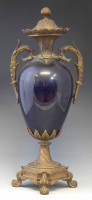 Lot 142 - Ormulu mounted vase.