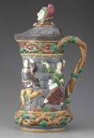 Lot 149 - Minton Majolica wine jug.