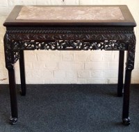 Lot 218 - Oriental side table.