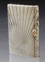 Lot 224 - Russian silver cigarette case.