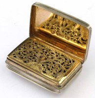 Lot 232 - Nathaniel Mills silver vinaigrette.