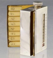 Lot 240 - Silver shooting place marker and vesta case.