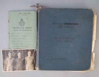 Lot 48 - RAF (B.J. Haynes F.O.) log book etc. and RAF