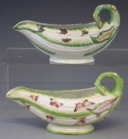 Lot 111 - Worcester sauceboat and a Samson sauceboat.