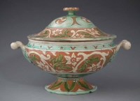 Lot 178 - Della Robbia lidded tureen by Harry Pearce circa