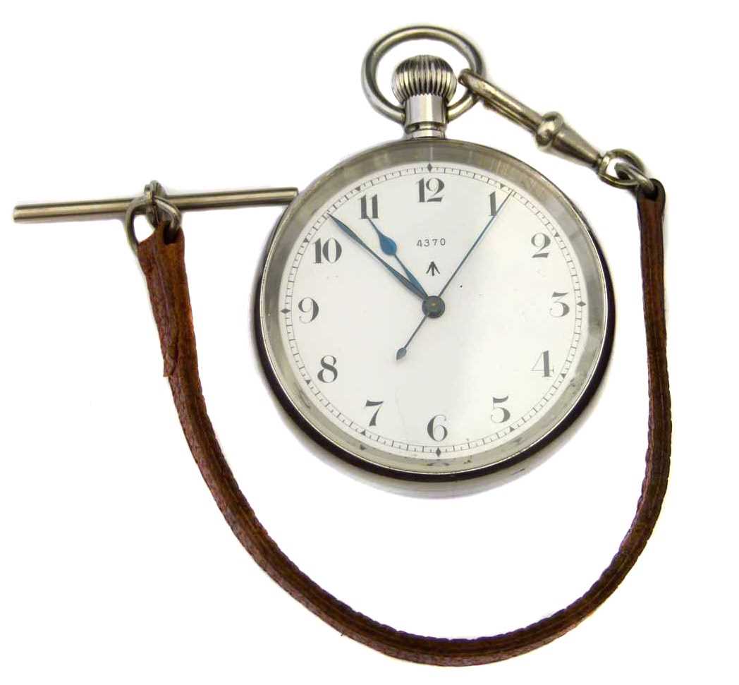 Lot 279 - An IWC Royal Navy HS3 deck pocket watch, no. 4370