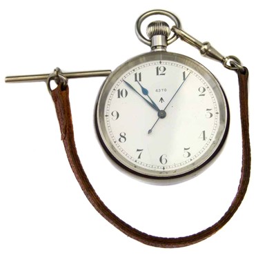 Lot 279 - An IWC Royal Navy HS3 deck pocket watch, no. 4370
