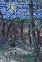 Lot 293 - Francis Wainwright, Woodland scene with Pinocchio, acrylic.