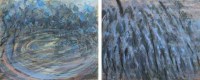 Lot 309 - Richard Robbins (1927-2009), The Pond and Woodland Scene, oil on canvas and another (3).