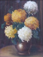 Lot 312 - Ida Anderton, Floral still life, oil.