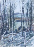 Lot 365 - Reginald Haggar, View from Harley Thorn, watercolour.