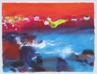 Lot 404 - Caroline Bailey, Across the Big Bay, mixed media.