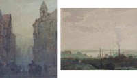 Lot 450 - T.L. Shoosmith, Northampton street scene and another (2).