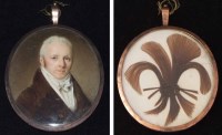 Lot 484 - English School, early 19th century,   Portrait of a gentleman, miniature.