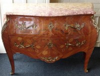 Lot 518 - Marble topped chest of two drawers.