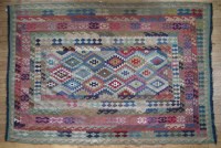 Lot 519 - Keilm green ground carpet 292 x 200cm.