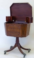 Lot 523 - 19th century mahogany teapoy.