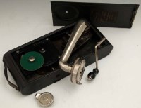 Lot 13 - Excelda portable gramophone.