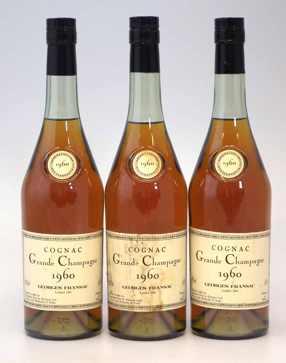 Lot 32 - Grande Champagne 1930 Cognac, 3 bottles.