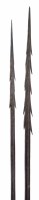 Lot 58 - Two Oceanic Poylenesian fishing spears, possibly