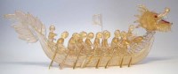Lot 80 - Murano glass dragon boat.