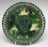 Lot 93 - Whieldon plate circa 1760,   with pierced basket