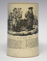 Lot 99 - Wedgwood creamware tankard circa 1764