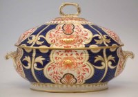 Lot 137 - Large Bloor Derby tureen and cover circa 1830