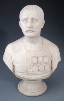 Lot 145 - Crapper parian bust of Captain Webb (chipped).