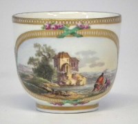 Lot 163 - Meissen tea cup.