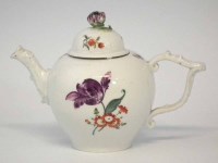 Lot 166 - Meissen tea pot with incorrect cover.