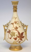 Lot 172 - Royal Worcester twin handled vase