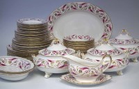 Lot 176 - Crown Derby princess pattern dinner service.
