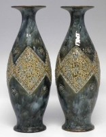 Lot 191 - Pair of Royal Doulton Stoneware Vases